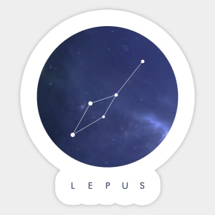 Lepus Constellation Sticker